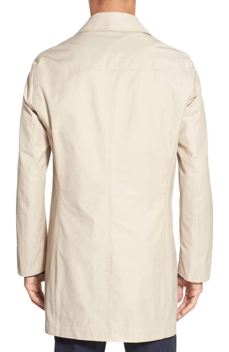 BOSS 'Dais' Trim Fit Cotton Blend Raincoat, Alternate, color, 