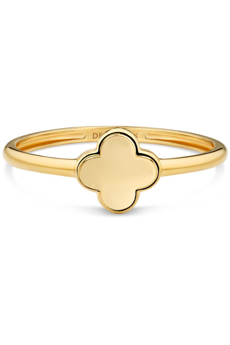 Clover Ring in 14K Gold, 8mm, Main, color, Yellow Gold