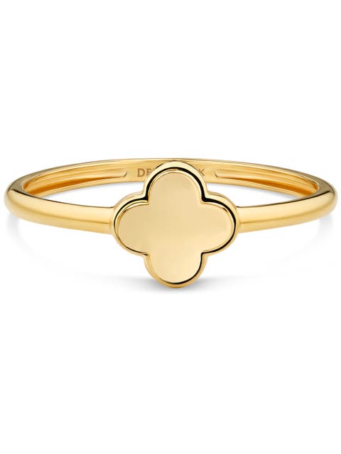 Clover Ring in 14K Gold, 8mm