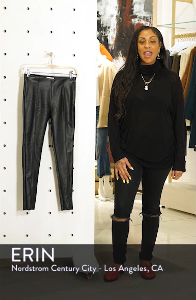 Percy Faux Leather Skinny Pants, sales video thumbnail