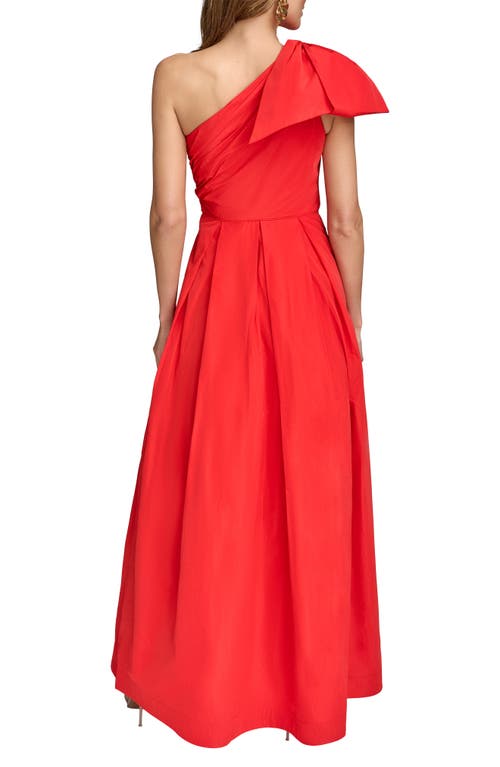 Donna Karan New York Bow One-shoulder Gown