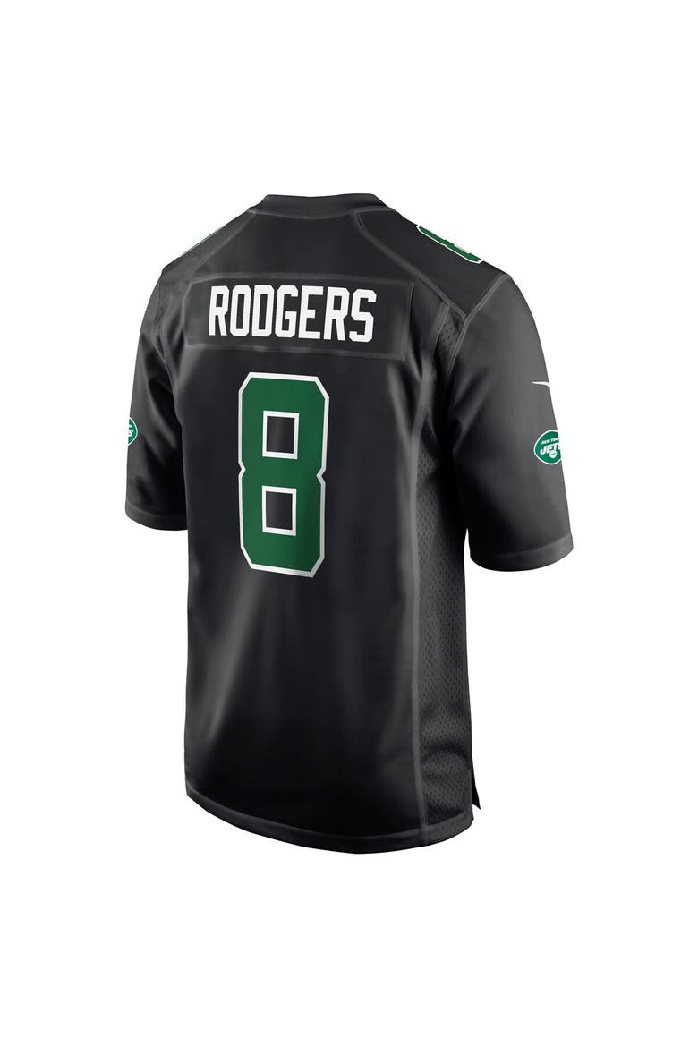 Men's Nike Aaron Rodgers Black New York Jets Fashion Game Jersey, Alternate, color, Black