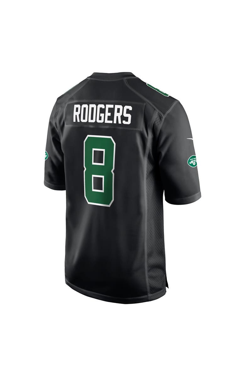 Nike Men's Nike Aaron Rodgers Black New York Jets Fashion Game Jersey, Alternate, color, 