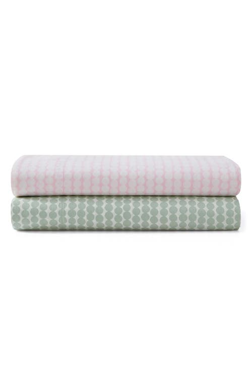 Marimekko Pikku Rasymatto Cotton Percale Sheet Set In Pink