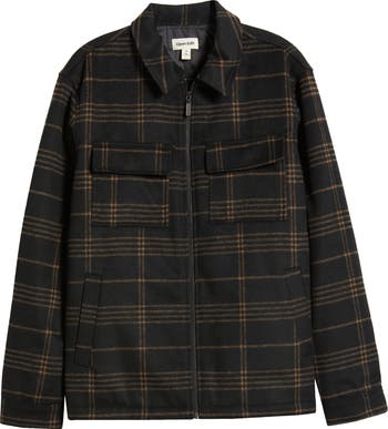 Open Edit Plaid Flannel Zip-Up Shirt Jacket | Nordstrom Open Edit Plaid Flannel Zip-Up Shirt Jacket | Nordstrom