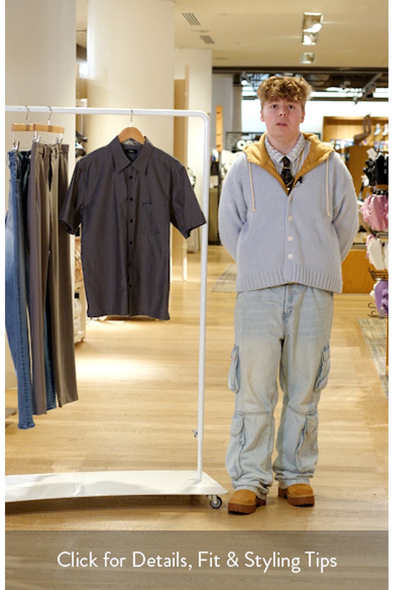 Noll Soft Lawn Short Sleeve Button-Up Shirt video