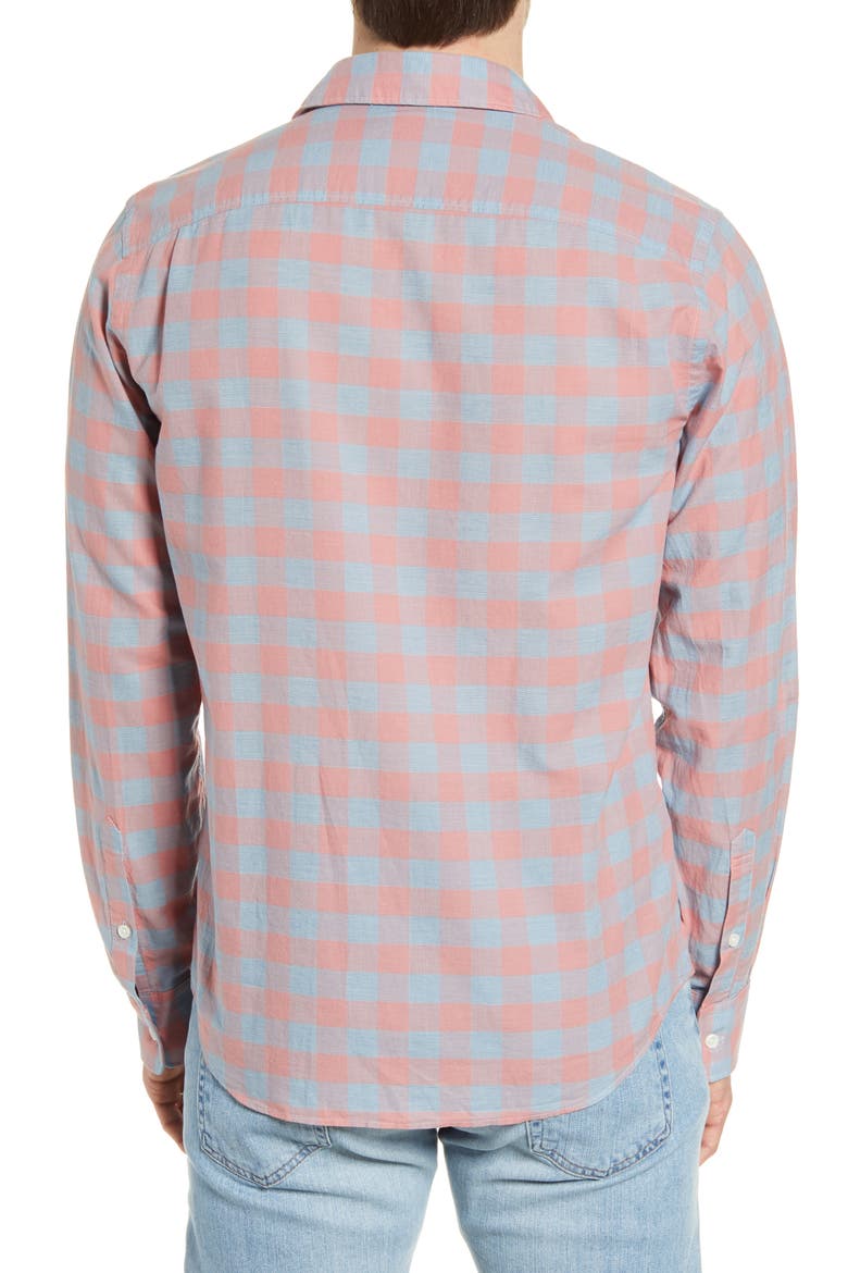 Cloud Summer Blend Regular Fit Stretch Check Button-Up Shirt, Alternate, color, ROSE BUFFALO CHECK