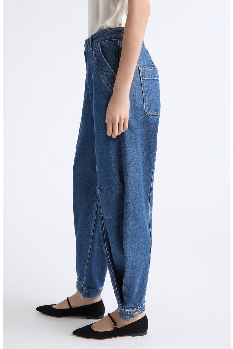 Agnes High Waist Boyfriend Jeans, Alternate, color, TIDE