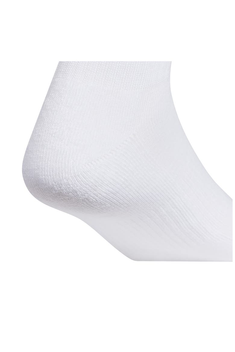 Assorted 3-Pack Cushioned Quarter Socks, Alternate, color, WHITE