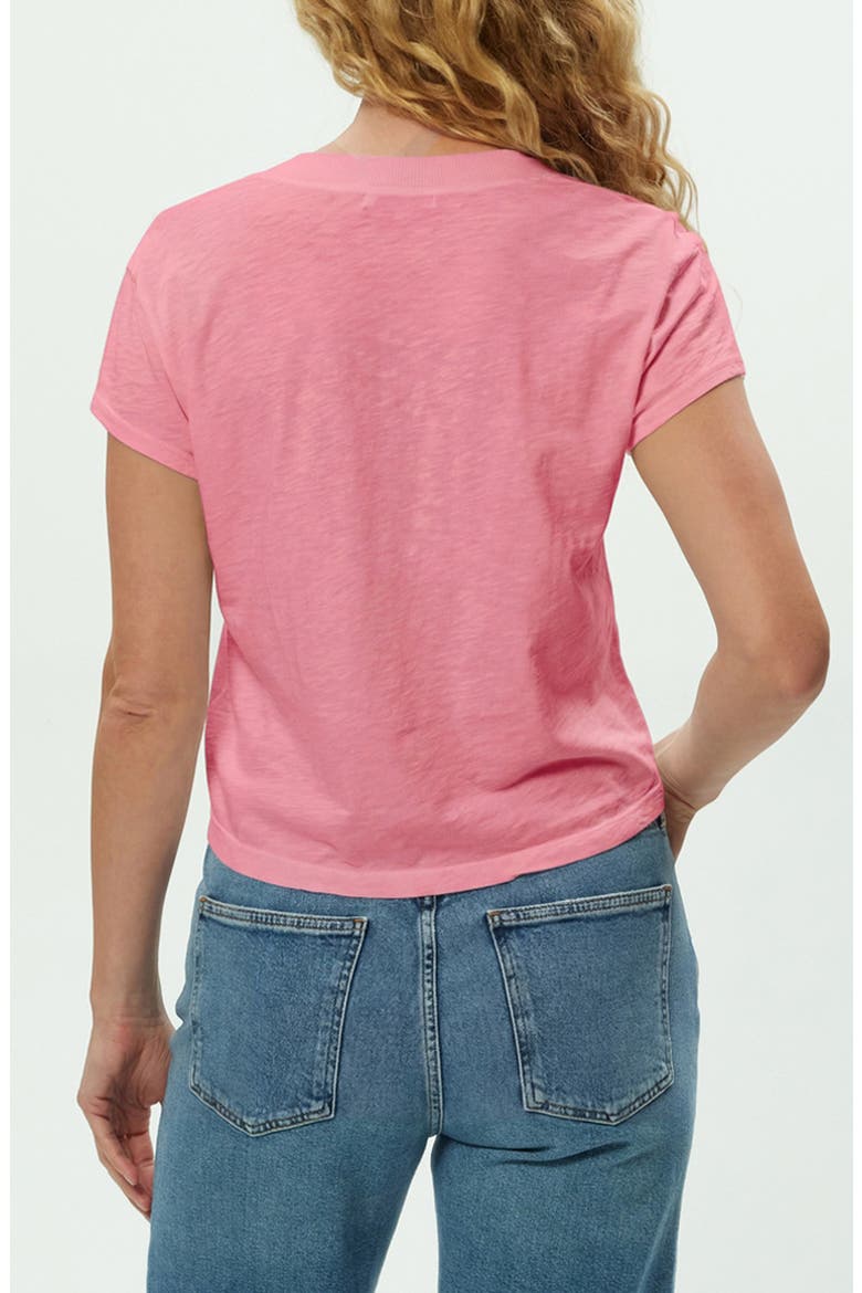 Harlan Cotton V-Neck T-Shirt, Alternate, color, DRAGON FRUIT