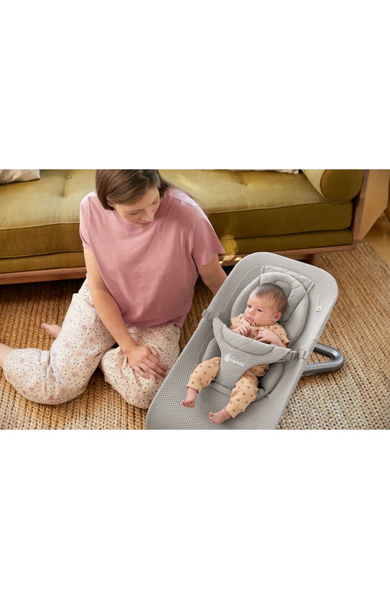 ERGObaby Evolve Mesh 3-in-1 Bouncer, Alternate, color, Light Grey