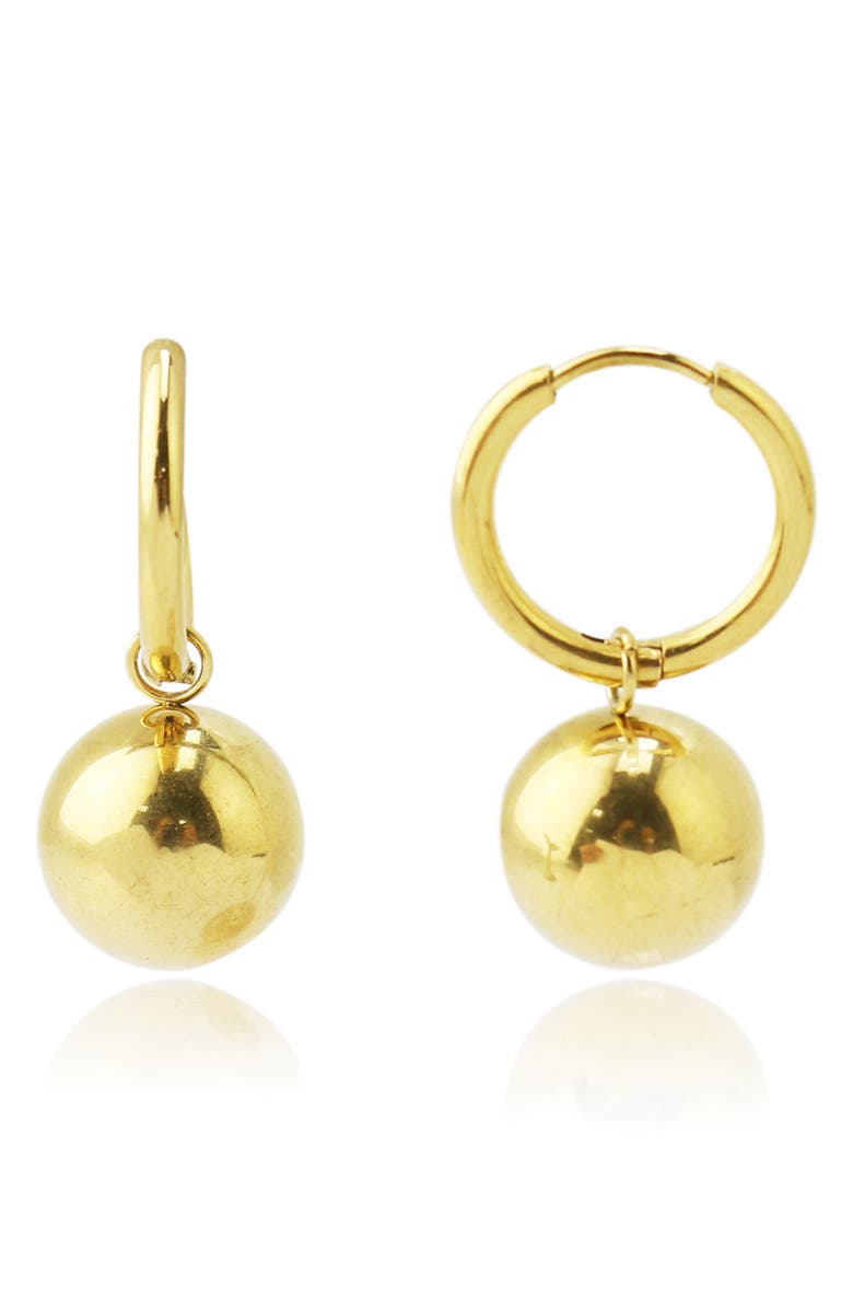 REBL Round Charm Earrings, Main, color,