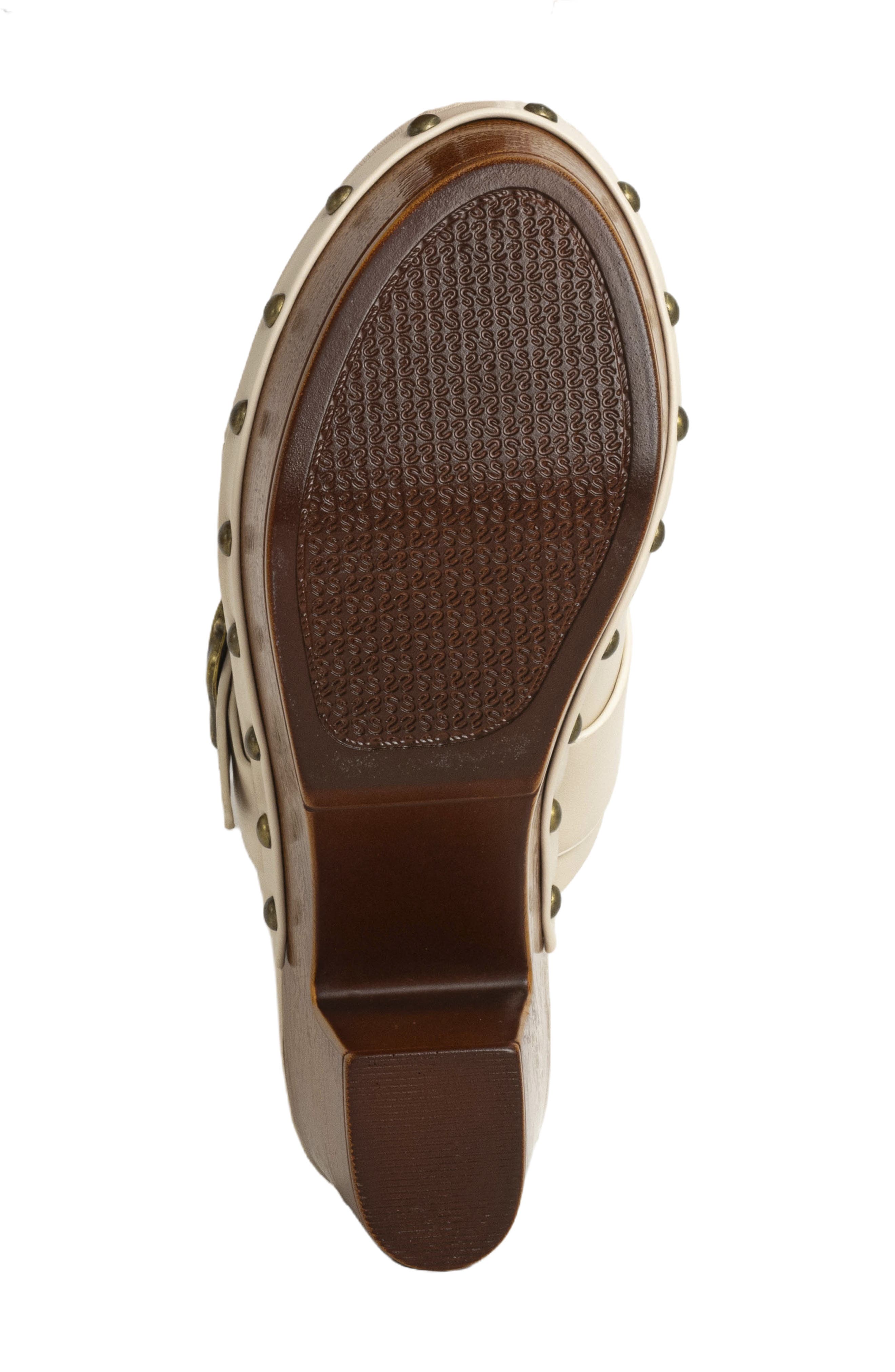 Lucy Platform Clog, Alternate, color, BONE