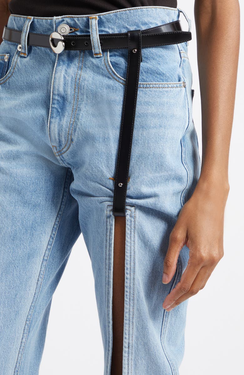Coperni Denim Suspended Pants, Alternate, color, Blue Light
