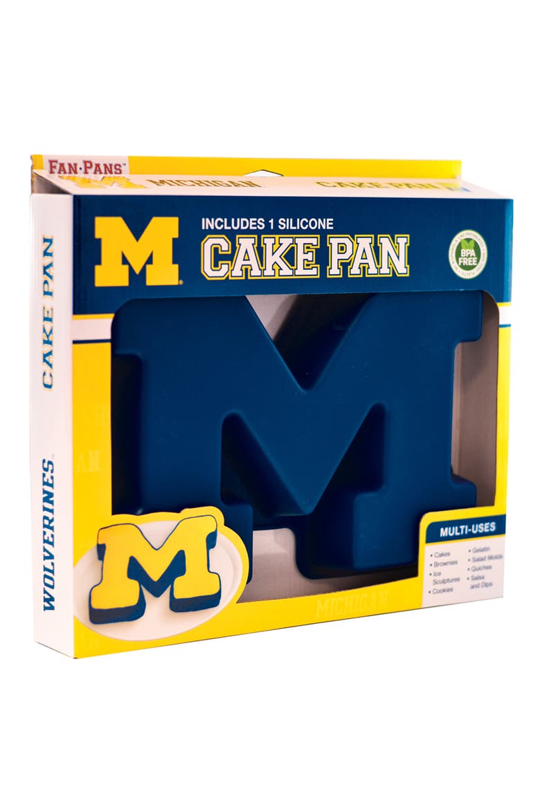 Michigan Wolverines Cake Pan, Main, color, Blue