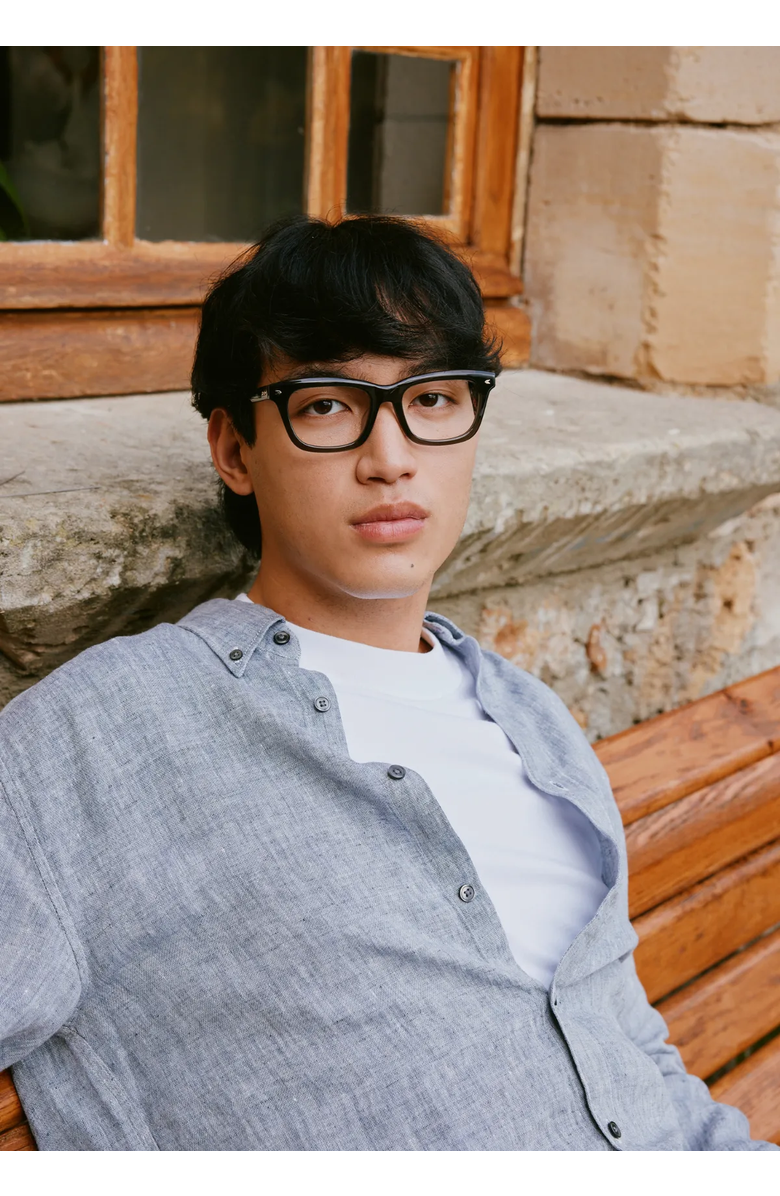 COVRY Volan Blue Light Blocking Glasses, Alternate, color, Transparent Black