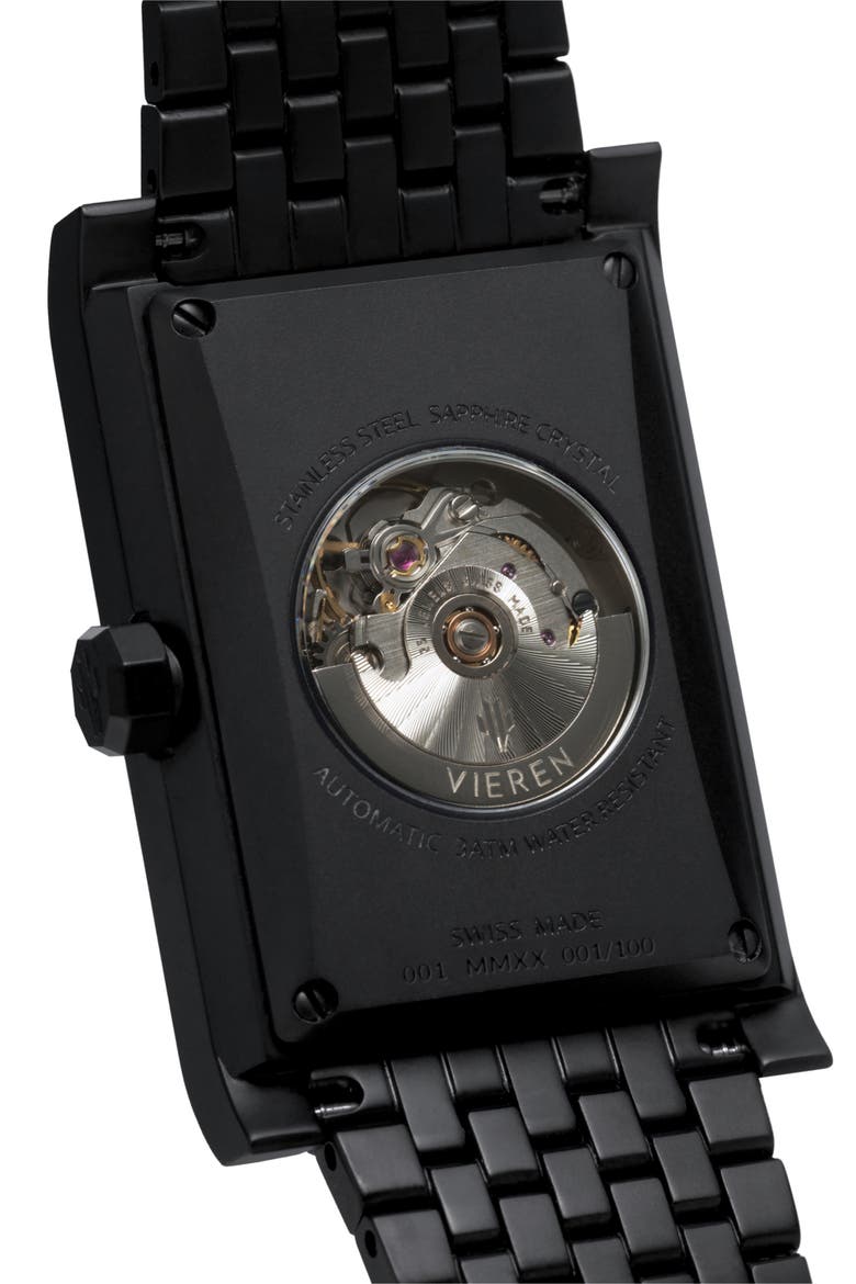Black Diamond Swiss Automatic Watch, Alternate, color, Black