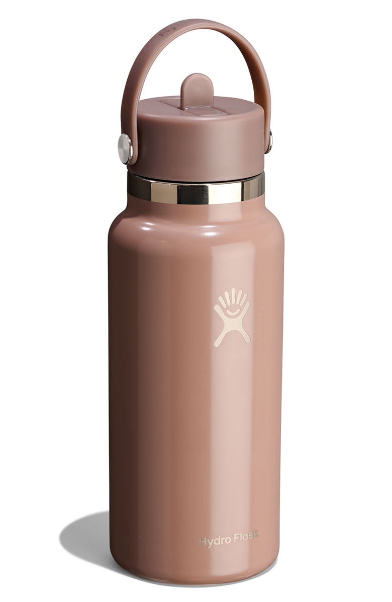 32-Ounce Wide Mouth Flex Straw Cap Water Bottle