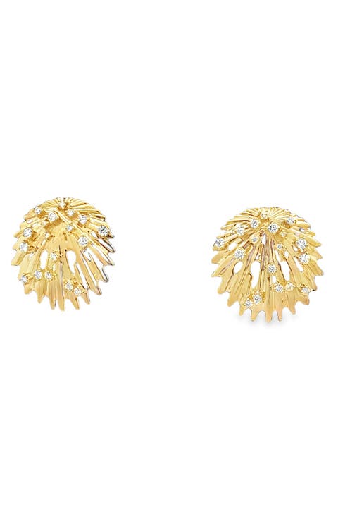 Bahia 18K Gold Diamond Earrings