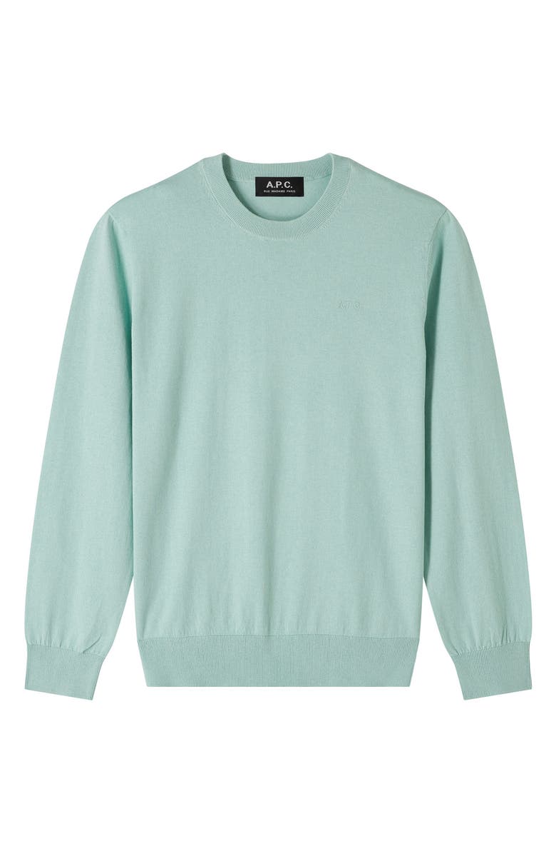 A.P.C. Pull Julio Cotton & Cashmere Crewneck Sweater, Alternate, color, 