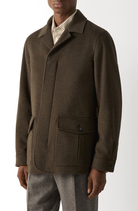 Water Repellent Cashmere Overjacket