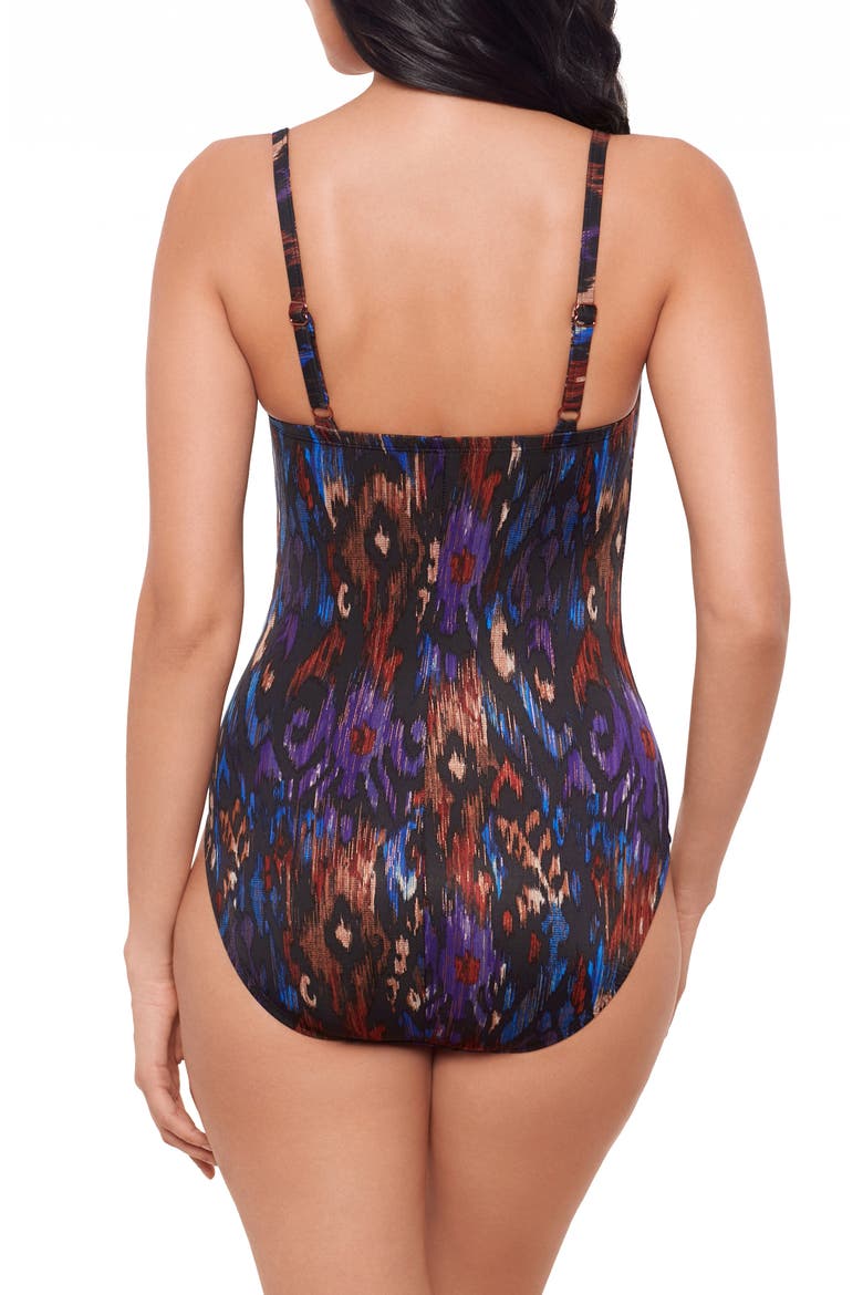 Tapiz Mariposa One-Piece Swimsuit, Alternate, color, BLACK/ MULTI