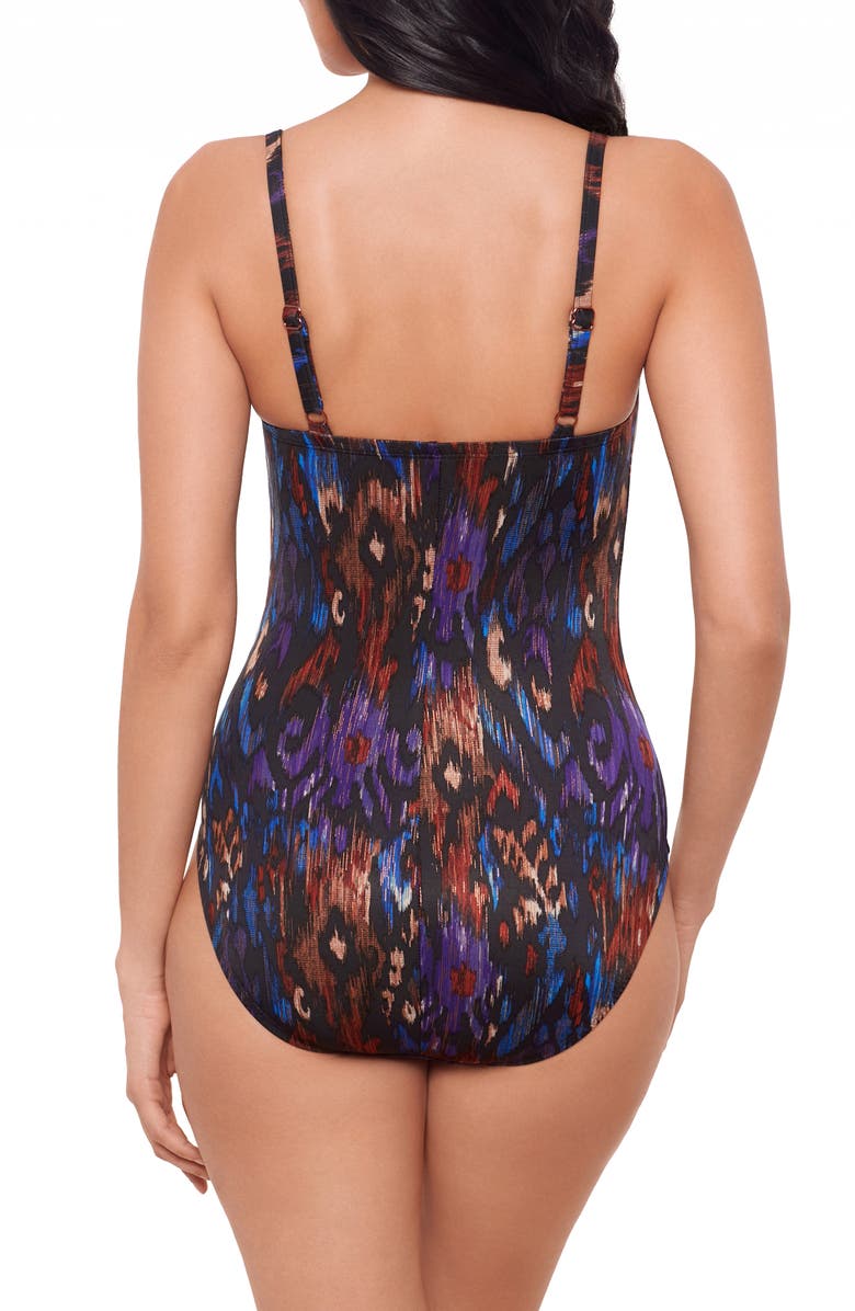 Miraclesuit<sup>®</sup> Tapiz Mariposa One-Piece Swimsuit, Alternate, color, Black/ Multi