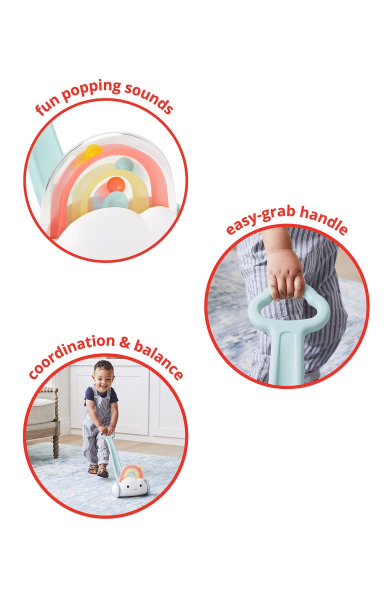 Skip Hop Silver Lining Cloud Rainbow Push Toy, Alternate, color,