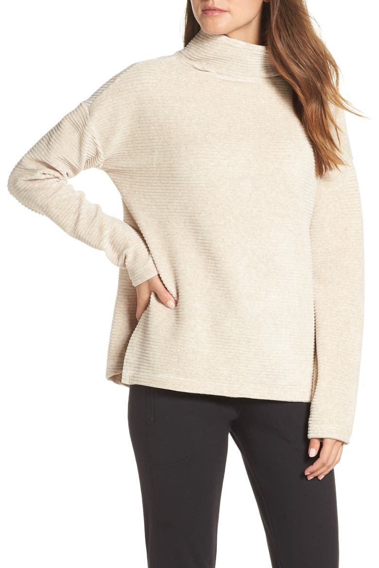 Bright Side Pullover, Main, color, GREY LIGHT HEATHER