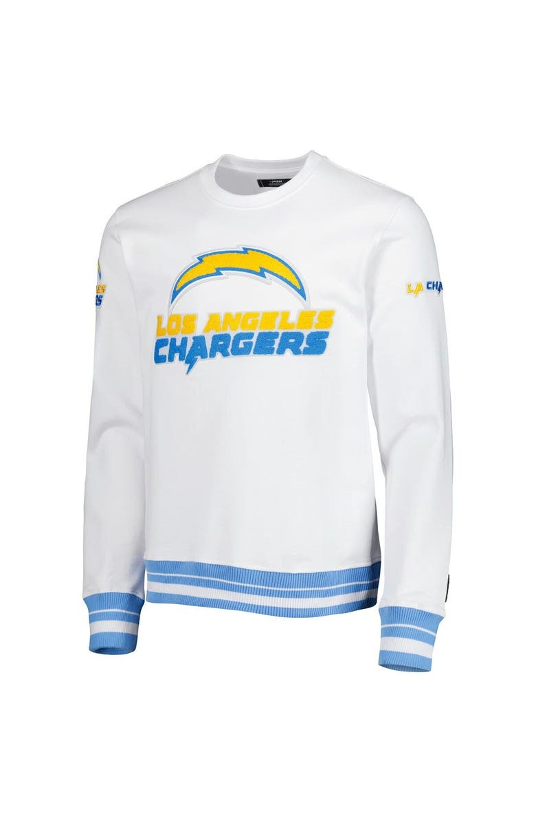 PRO STANDARD LA Chargers Pro Standard White Mash Up Pullover Sweatshirt, Alternate, color, White