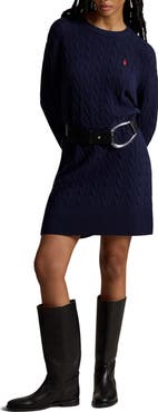Polo Ralph Lauren Cable Knit Sweater Dress