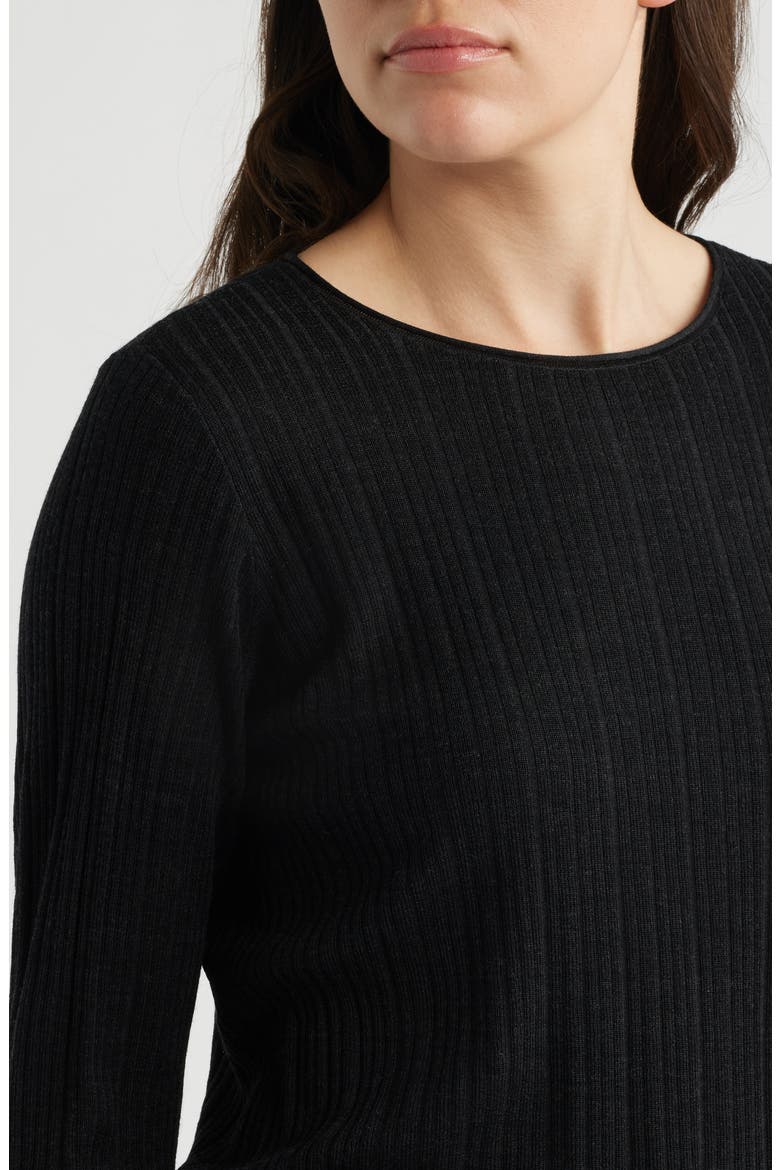 Merino Wool Sweater, Alternate, color, CHARCOAL