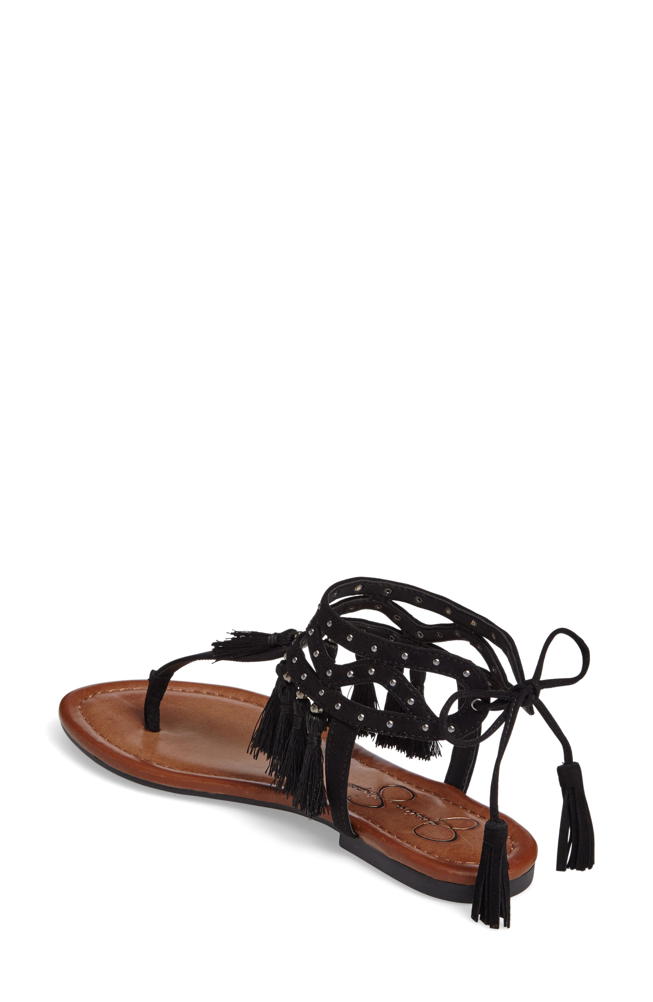 Jessica Simpson Kamel Studded Tassel Sandal, Alternate, color, 
