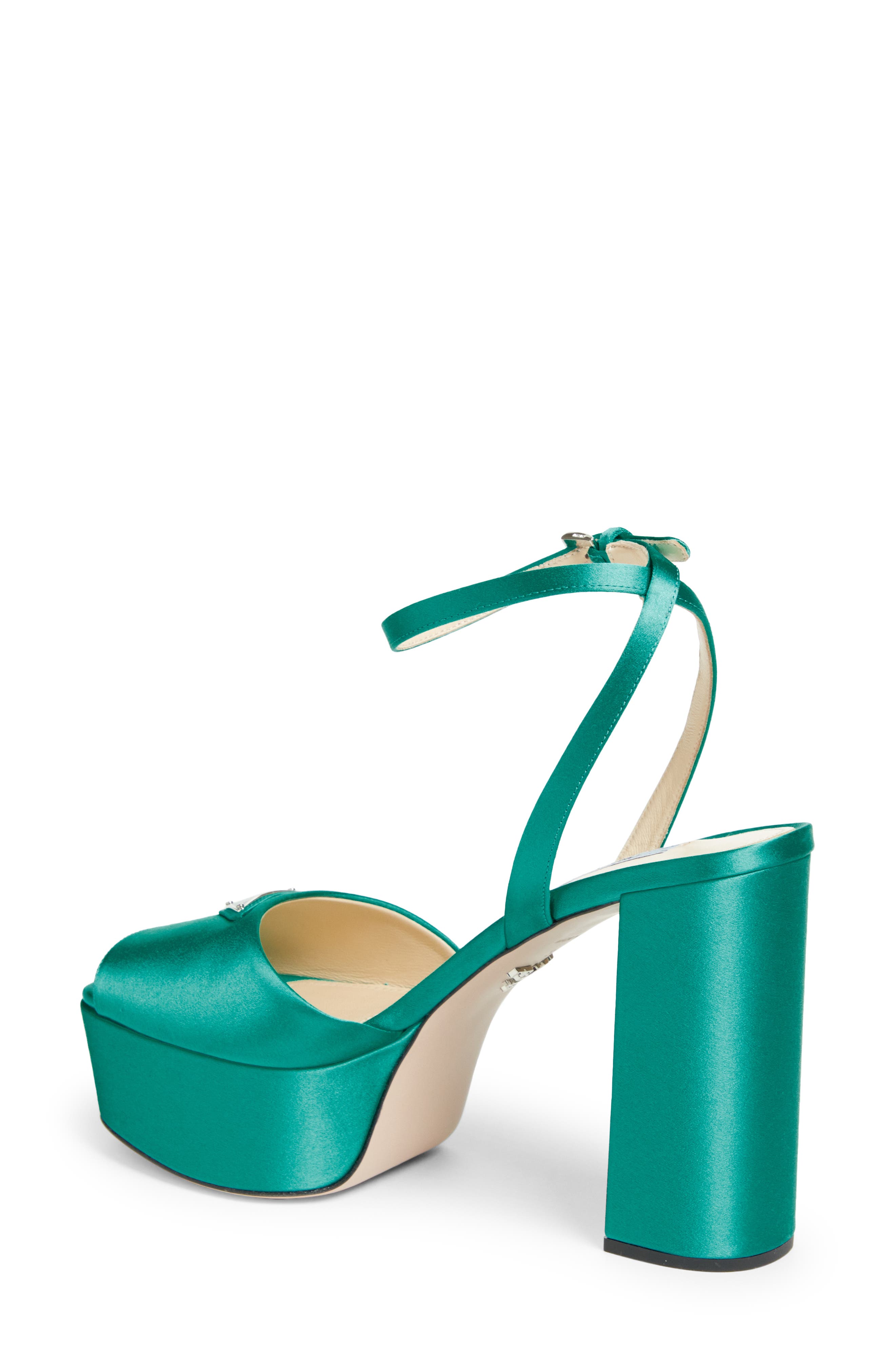 Prada Plateau Ankle Strap Platform Sandal, Alternate, color, 