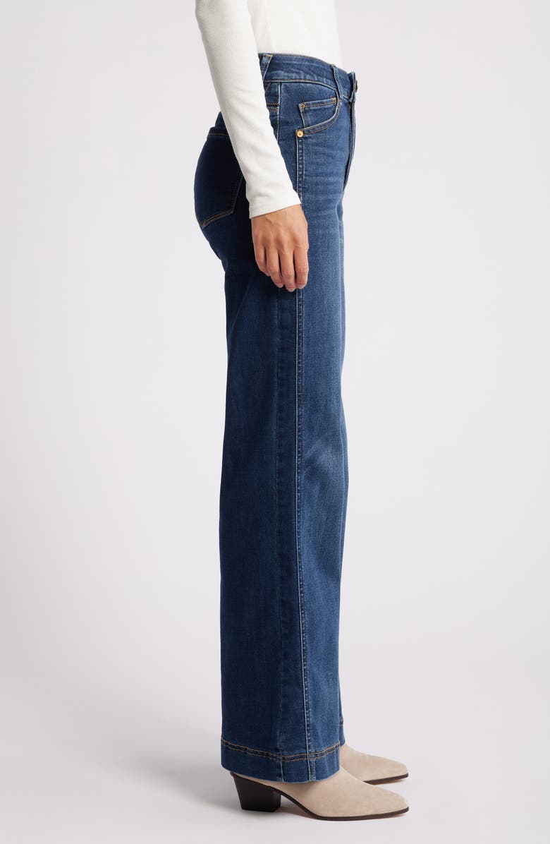 Wit & Wisdom Gracie 'Ab'Solution Skyrise High Waist Wide Leg Jeans, Alternate, color, 