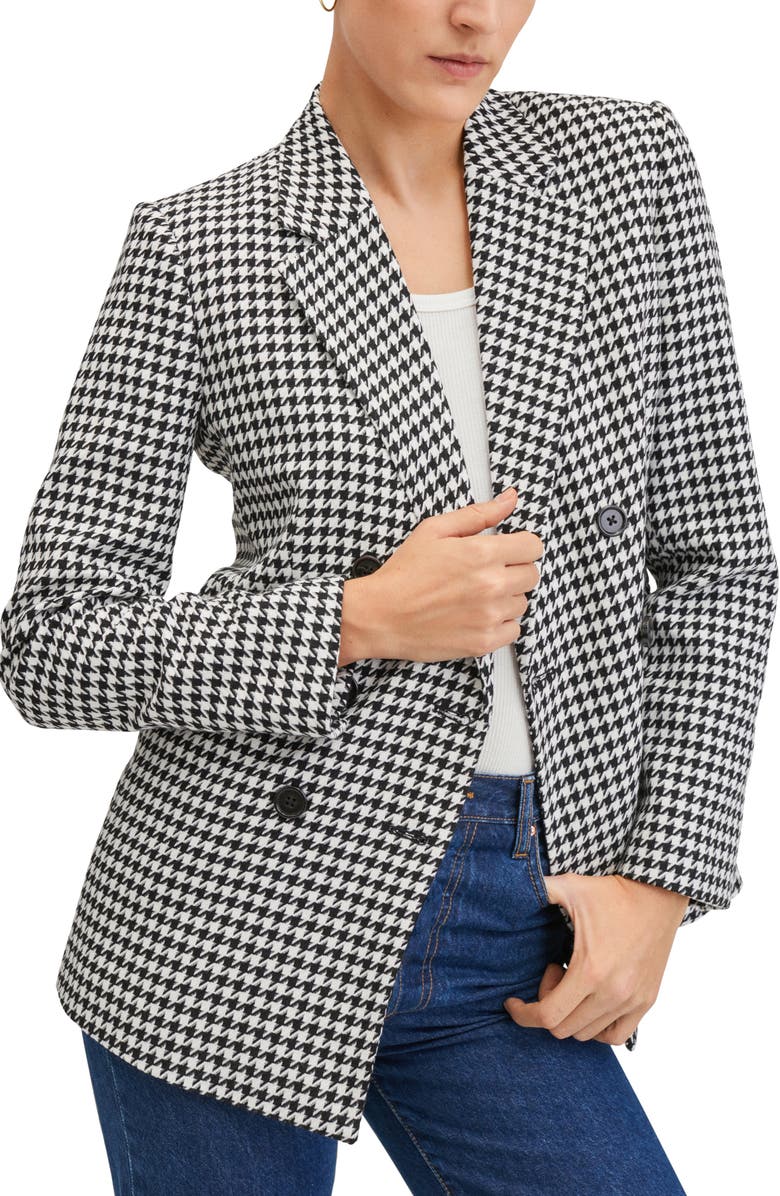 MANGO Houndstooth Blazer, Main, color,