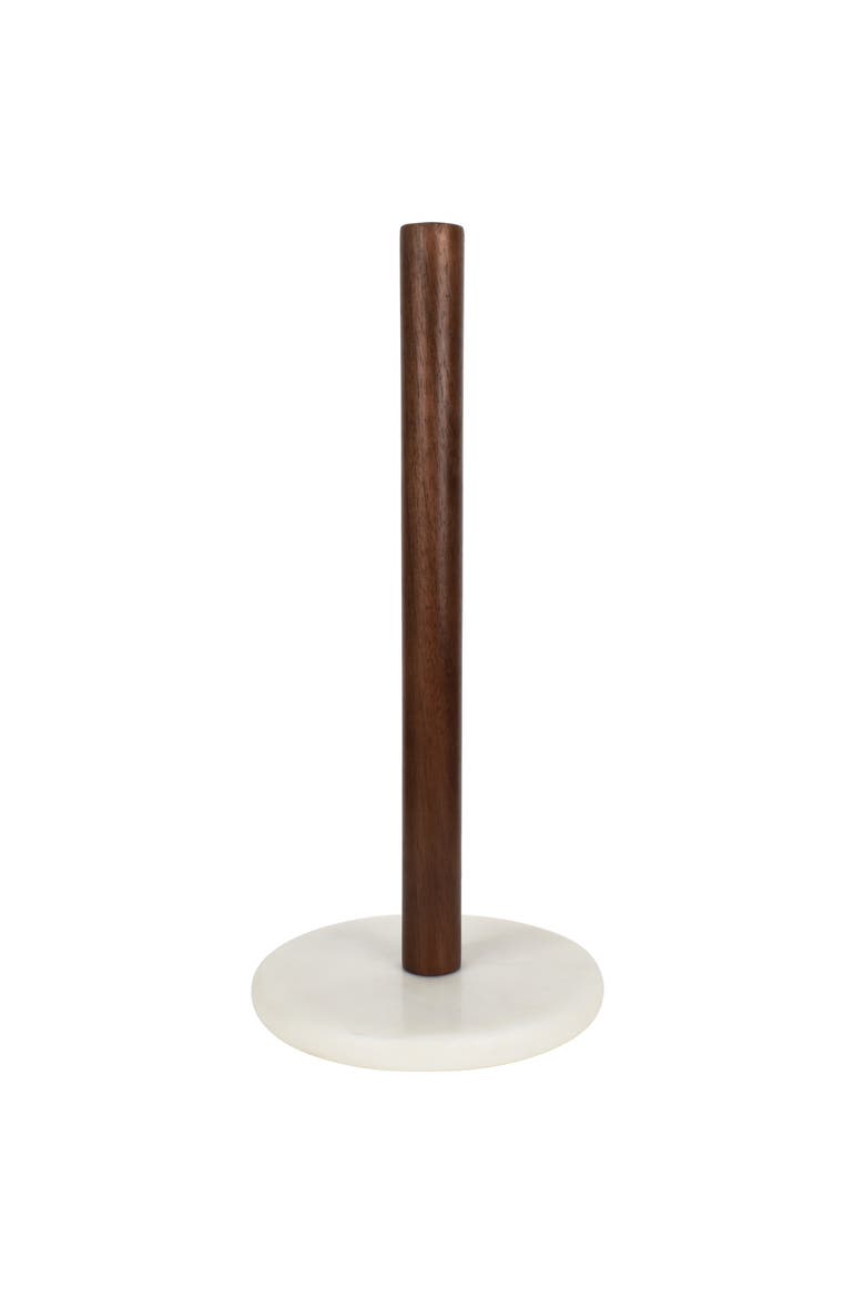 Avery Modern Classic Metal with Non Slip Weighted Marble Base Paper Towel Holder, Main, color, Natural / White Marble