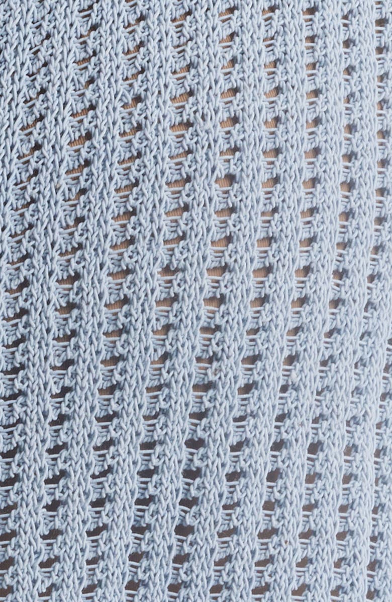 rag & bone Viola Open Stitch Cardigan, Alternate, color, Ltblue