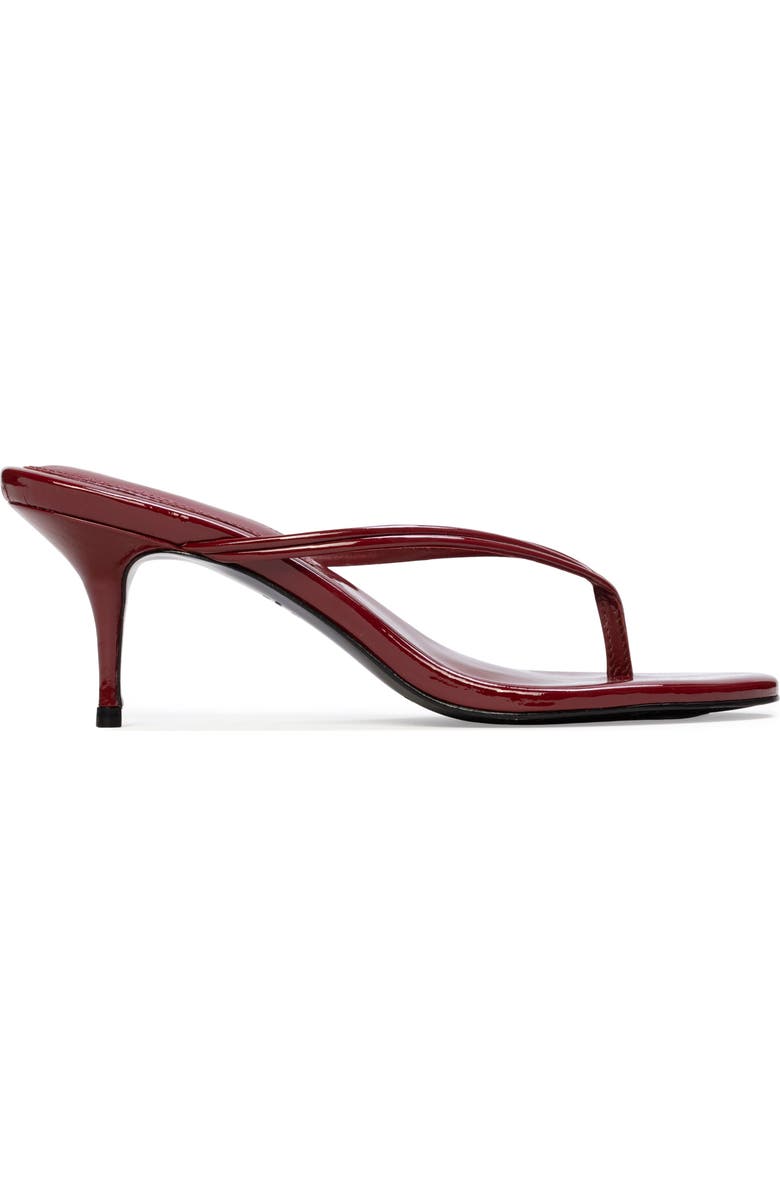BLACK SUEDE STUDIO Marci 65 Thong Sandal, Main, color, Chili Flake Patent Leather
