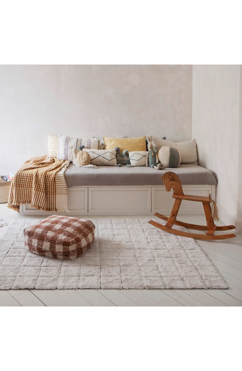 Lorena Canals Pouf Vichy, Alternate, color, Natural, Toffee