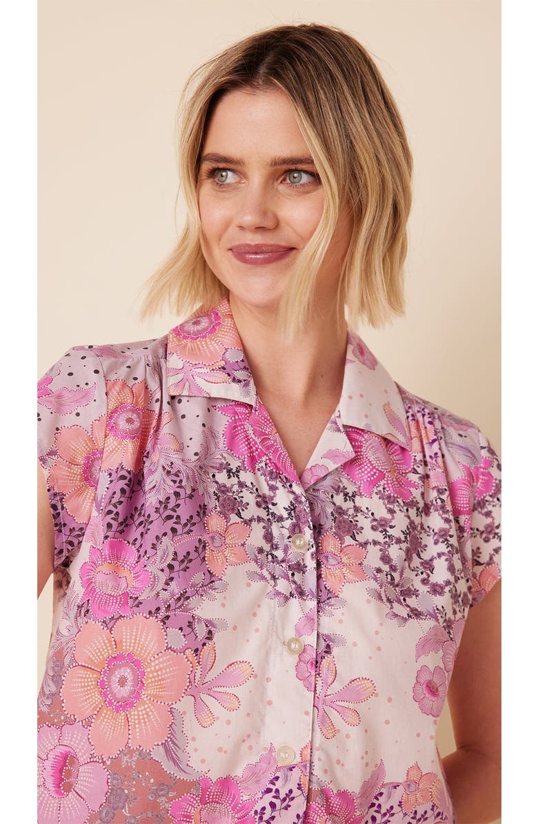 The Cat's Pajamas Luxe Pima Short Print Set, Alternate, color, Piper