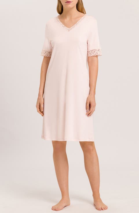 Moments Short Sleeve V-Neck Cotton Nightgown