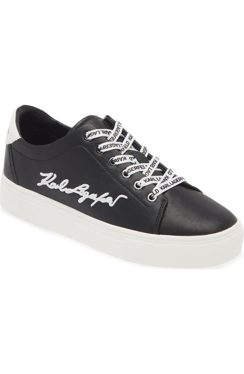 KARL LAGERFELD PARIS Cylie Low Top Sneaker, Main, color, Black