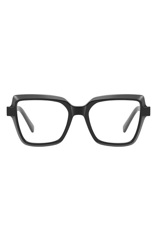 Fifth & Ninth Kitt 50mm Square Blue Light Blocking Glasses In Black