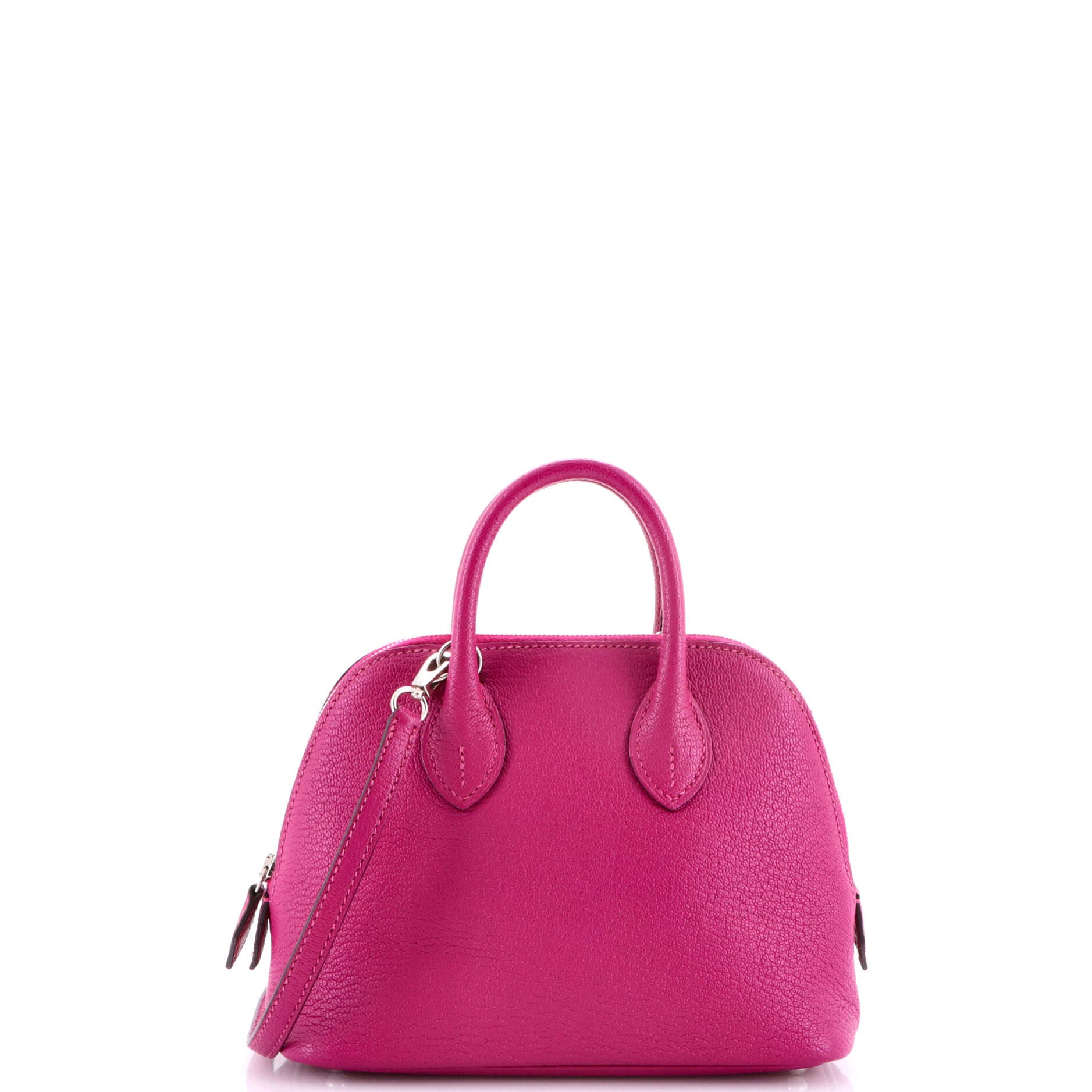 Pre-Owned Hermes Bolide 1923 Bag Chevre Mysore Mini, Main, color, Rose Pourpre
