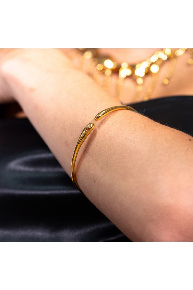 Open Drop Bangle, Alternate, color, Gold Vermeil