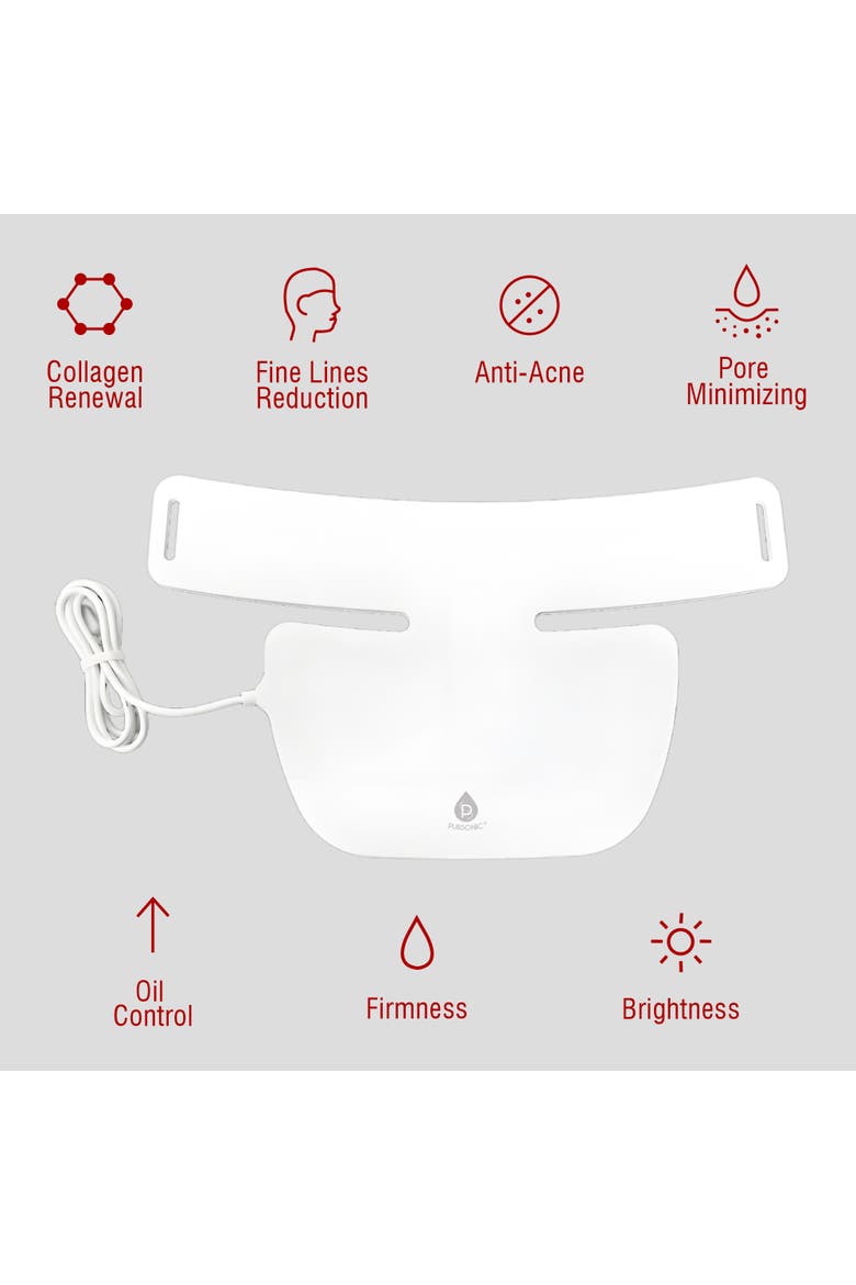 LED Light Therapy Neckplate Rejuvenate Your Neck & Décolleté, Alternate, color, White