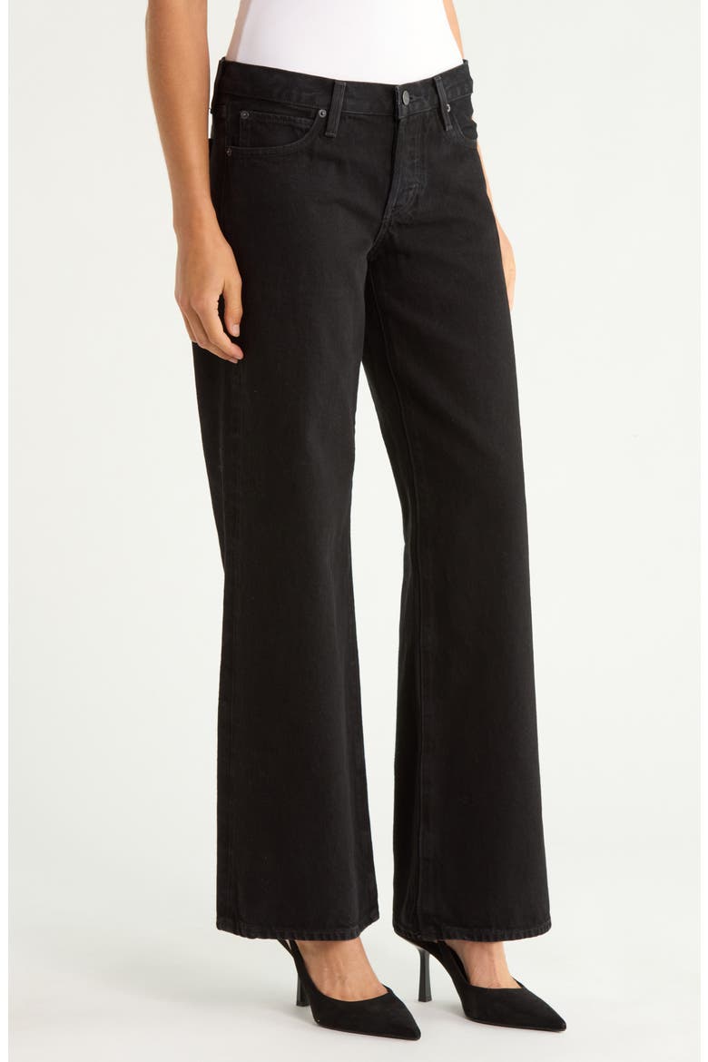 The Pixie High Waist Bootcut Jeans, Alternate, color, BLACK
