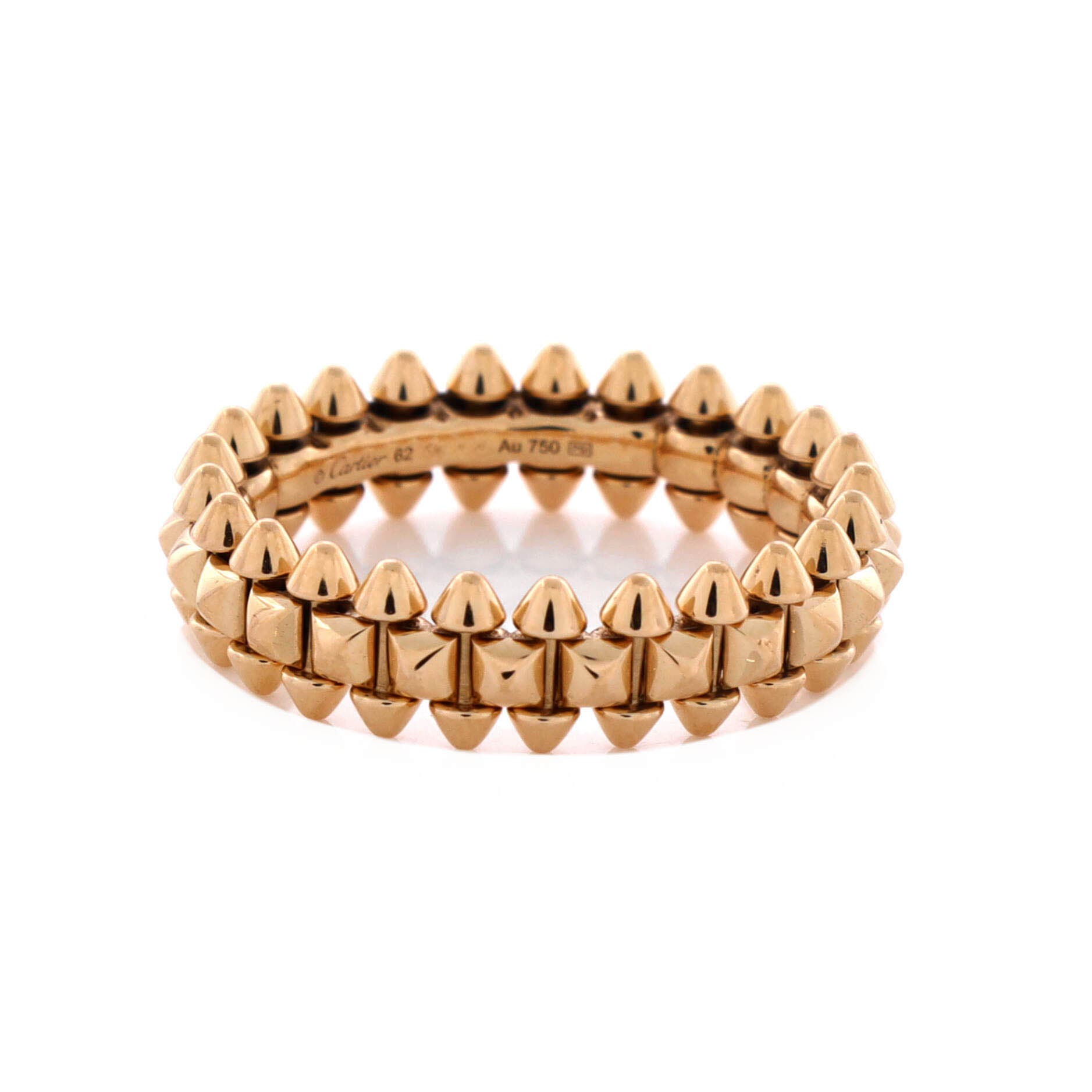 Clash de Cartier Ring 18K Rose Gold Small, Alternate, color, Metallic Gold