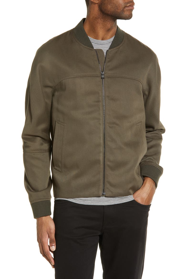 Men's Bomber Jacket, Alternate, color, PINE TREE
